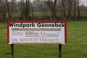Abstand Windpark Gönnebek