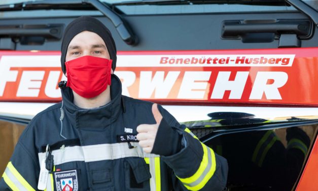Bönebütteler nähen „Schutzmasken“ für die Feuerwehr.