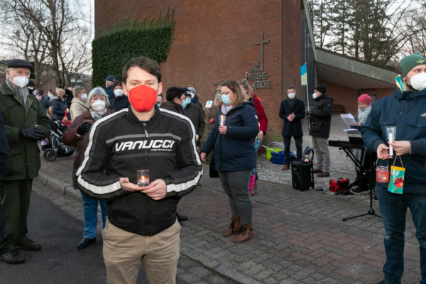 Der Syrer Tarek Saad ist selbst Kriegsflüchtling und kann das Leid der Menschen in der Ukraine nachempfinden. „Jeder Schritt für den Frieden ist wichtig“, meinte Saad.