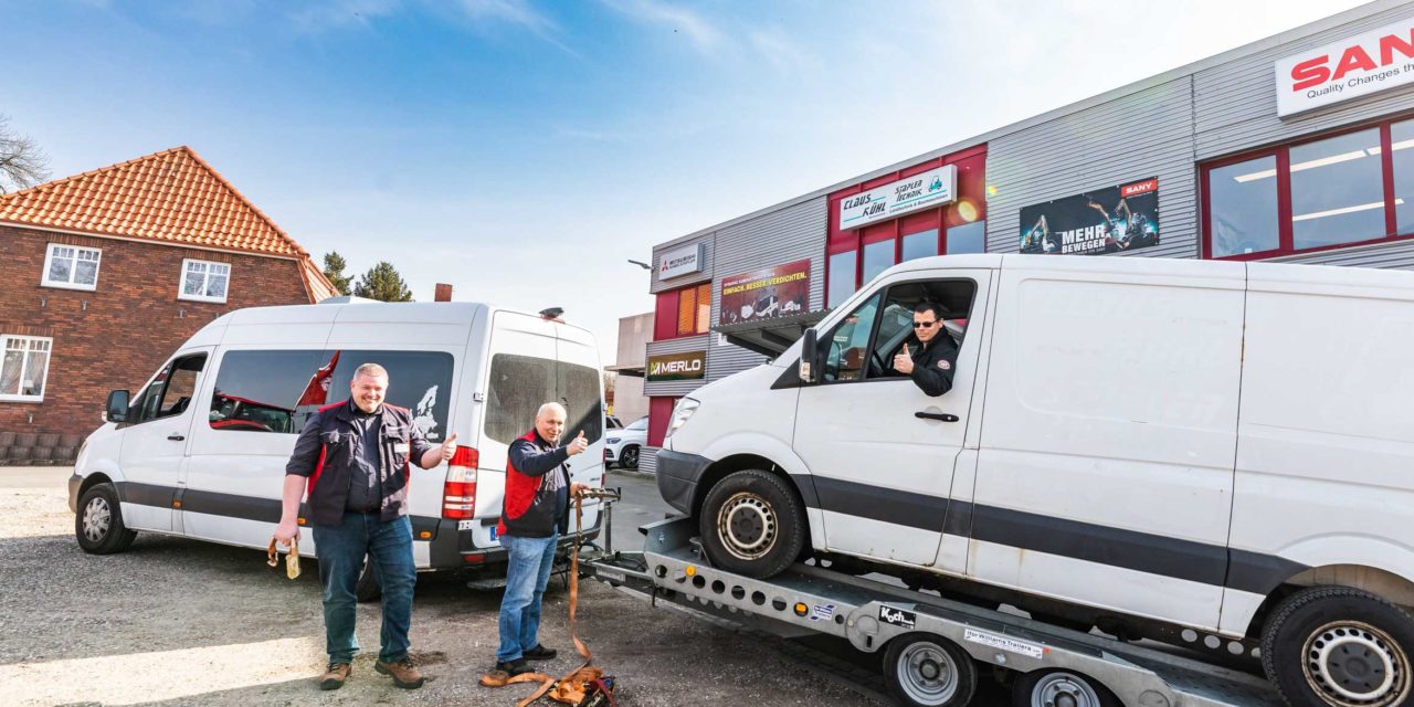 Der Hannoveraner Max Krumpeter hat ein besonderes Hilfsprojekt für Menschen aus und in der Ukraine gestartet. Staplerservice Kühl aus Großharrie ist spontan dabei.